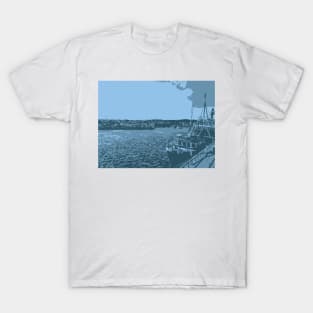 Abstract illustration Sea and Ship T-Shirt